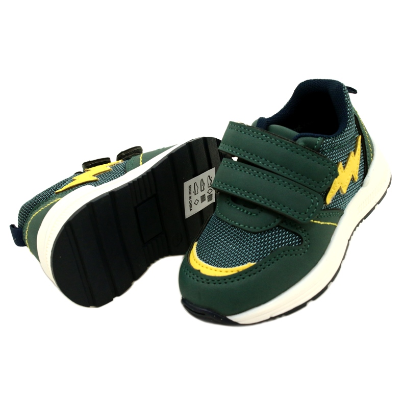 Evento Scarpe sportive per ragazzi per velcro 23dz23-5916 verde 5