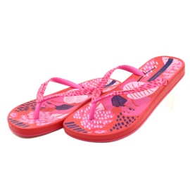Infradito da donna Ipanema Anat Nature VII FEM 83325 AI822 rosso e rosa 3