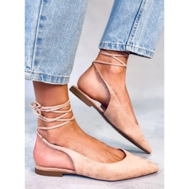 BM Ballerine slingback nude Dentoni beige 2