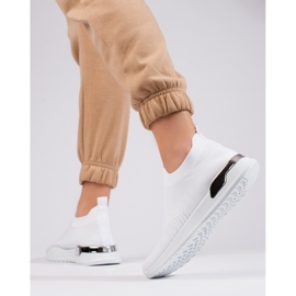 Scarpe sportive Shelovet in tessuto leggero bianco 1