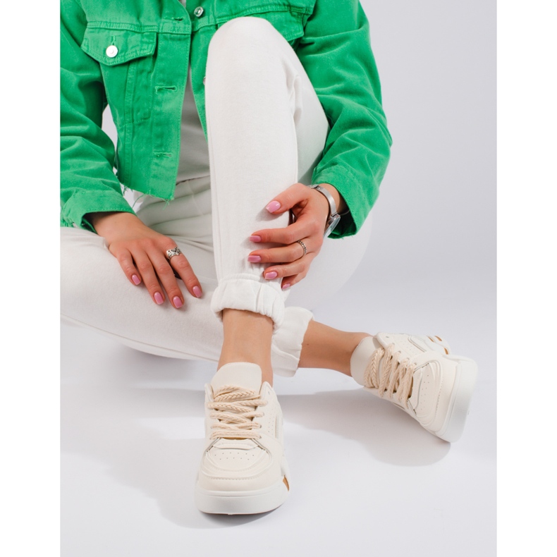 Sneaker da donna Shelovet beige 2