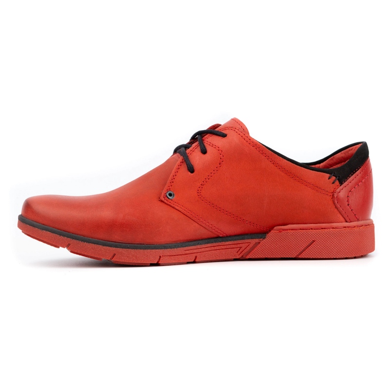 Polbut Scarpe da uomo in pelle 2103 rosse rosso 1