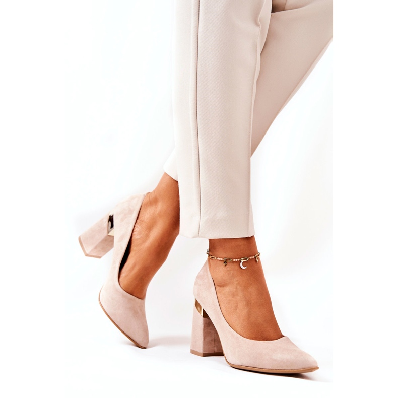 Lewski Shoes Décolleté in camoscio Lewski 3117 Beige 4