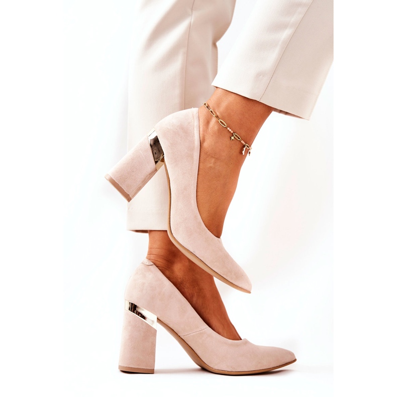 Lewski Shoes Décolleté in camoscio Lewski 3117 Beige 2