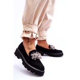 FB2 Mocassini con plateau impreziositi da donna Black Brenda nero 2