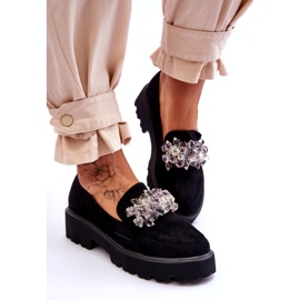FB2 Mocassini con plateau impreziositi da donna Black Brenda nero 3