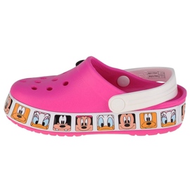Crocs Fl Minnie Mouse Band Zoccolo T Jr 207720-6QQ rosa 1