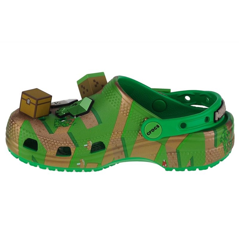 Crocs Elevated Minecraft Classic Clog Jr. 208473-90H verde 1