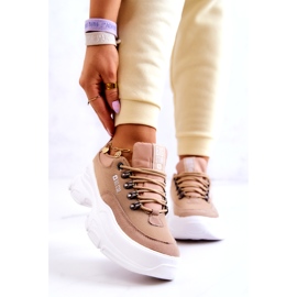 Scarpe sportive da donna Sneakers Big Star JJ274A222 Beige 2