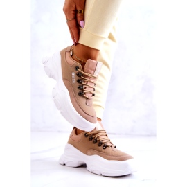 Scarpe sportive da donna Sneakers Big Star JJ274A222 Beige 4