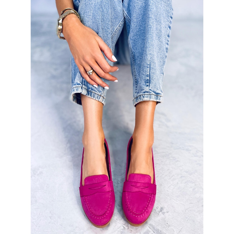 Mocassini da donna Ponchet Fucsia rosa 1