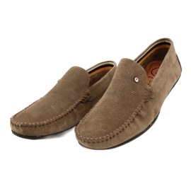 Filippo Mocassini da uomo beige, pelle scamosciata, MP923/23 TP, beige 3