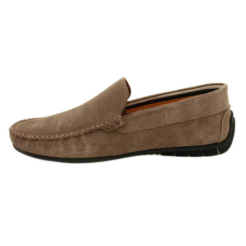 Filippo Mocassini da uomo beige, pelle scamosciata, MP923/23 TP, beige 2