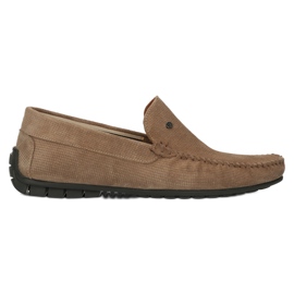 Filippo Mocassini da uomo beige, pelle scamosciata, MP923/23 TP, beige 6