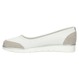 Ballerine da donna in pelle traforata Filippo Dp4524/23 bianco 7