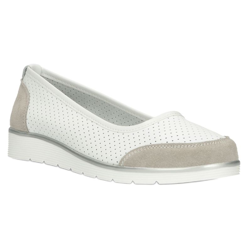 Ballerine da donna in pelle traforata Filippo Dp4524/23 bianco bianca 5