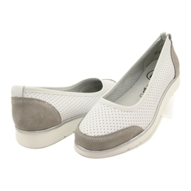 Ballerine da donna in pelle traforata Filippo Dp4524/23 bianco bianca 3