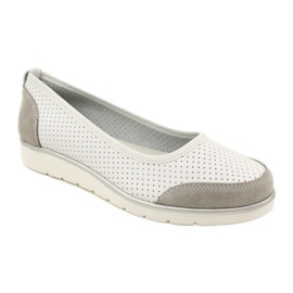 Ballerine da donna in pelle traforata Filippo Dp4524/23 bianco bianca 1