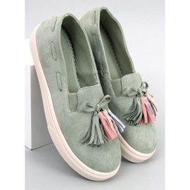 BM Sneakers primaverili Salma Green con nappine verde 1