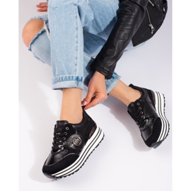 W. Potocki Sneakers nere da donna di Potocki nero 1