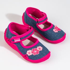 Ciabatte per bambina Viggami Misia Jeans rosa blu 1