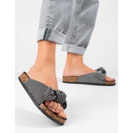 Infradito Vinceza con fiocco nero 2