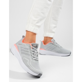 Scarpe sportive da donna in tessuto DK grigio 1