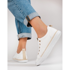 Sneakers classiche da donna bianche Shelovet bianca 2