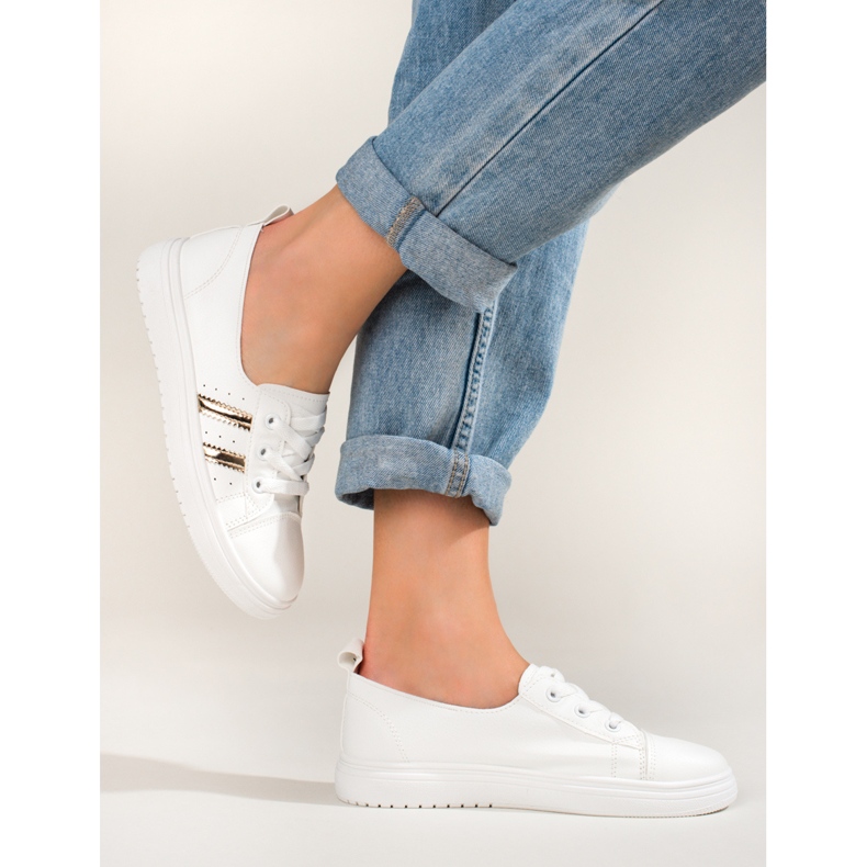 Scarpe sportive da donna Sneakers bianche Shelovet bianco 2