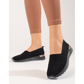 Sneakers traforate da donna nere Shelovet nero 1