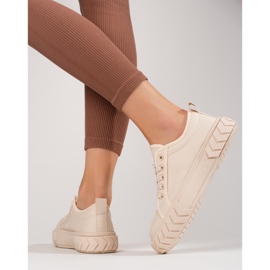 Sneakers beige da donna Shelovet 2