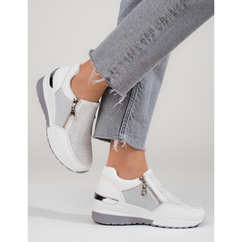 Sneakers Shelovet bianche da donna bianca 2