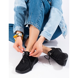 Scarpe sportive da donna in tessuto leggero Shelovet nero 1