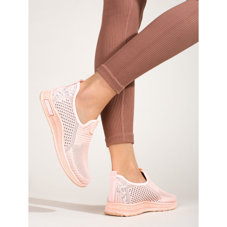 SHELOVET Scarpe sportive leggere da donna in tessuto rosa T.Sokolski 1