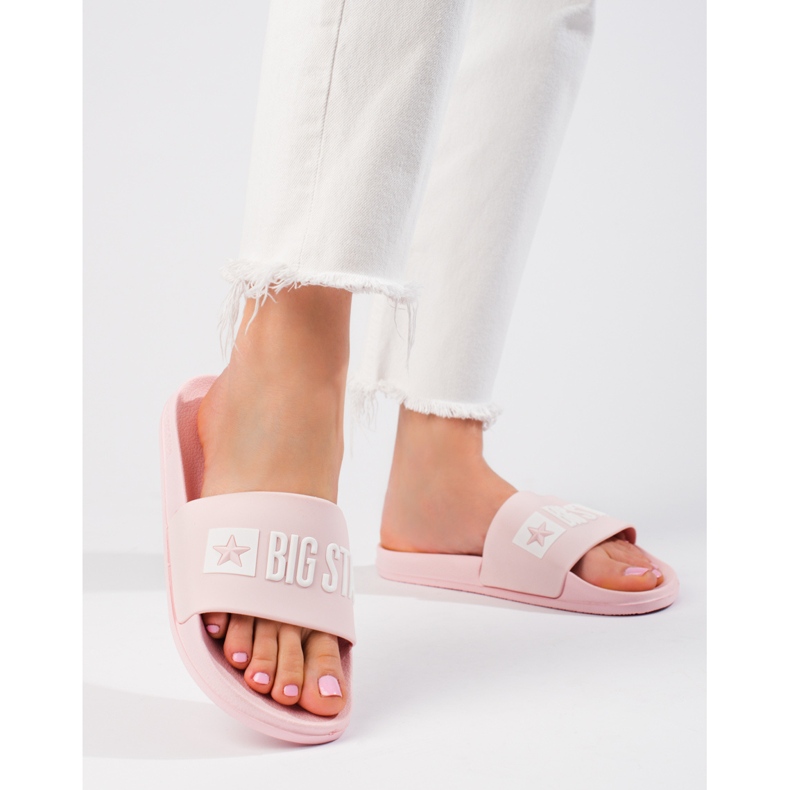 Pantofole rosa da donna classiche Big Star FF274A201600 2