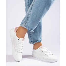 Sneakers Big Star traforate da donna bianche HH274073 bianca 1