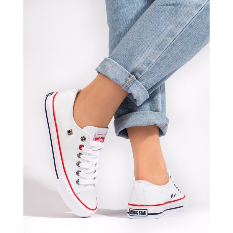 Sneaker classica Big Star T274022101 bianca bianco 2