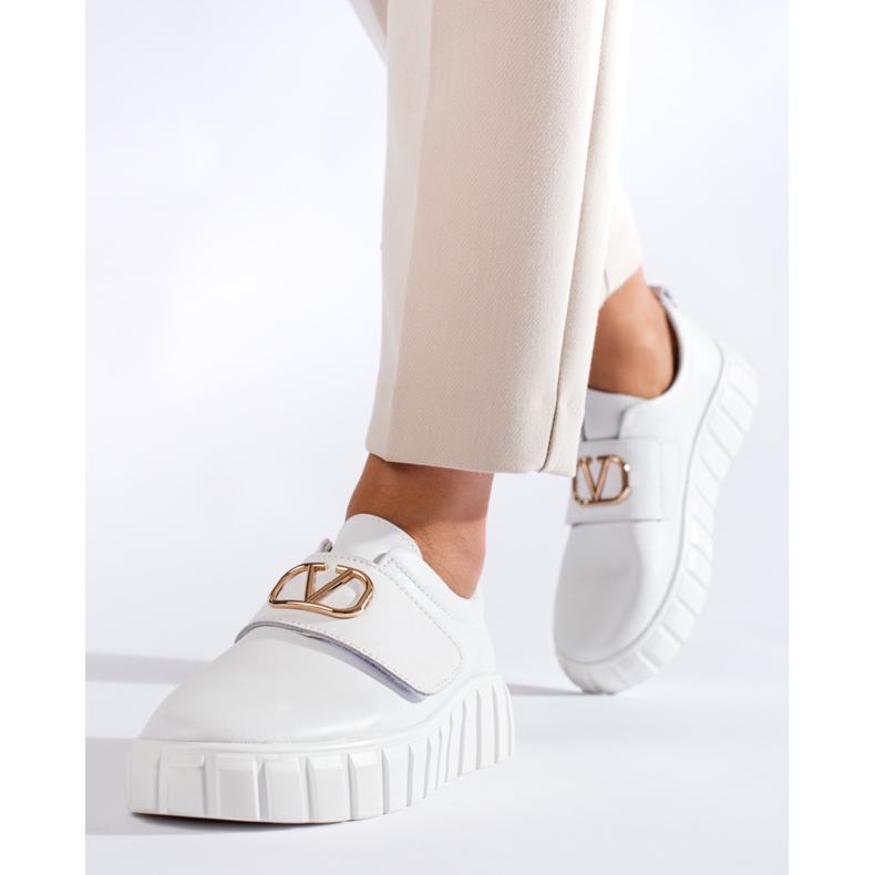 Vinceza scarpe bianche con plateau da donna bianco 2