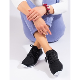 Scarpe sportive stringate classiche nere Shelovet nero 1