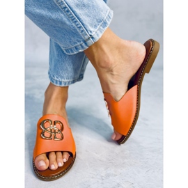Pantofole da donna Ebony Orange arancia 1