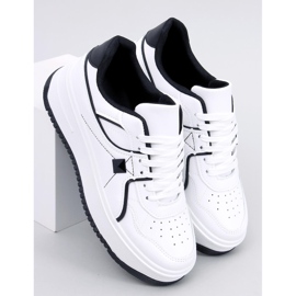 Sneakers con zeppa Holmes BIANCO/NERO bianca 1