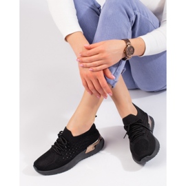 Shelovet scarpe sportive traforate nere nero 1