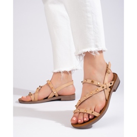 W. Potocki Sandali romani neri con borchie Potocki nero 1