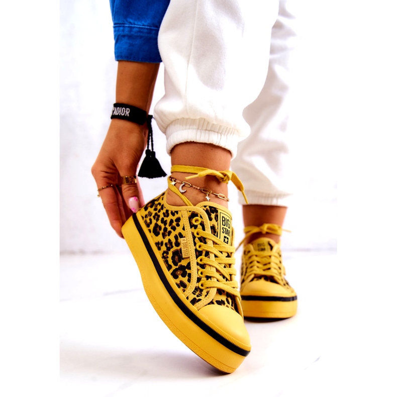 Sneakers da Donna Pantera Big Star JJ274616 Gialle giallo 2