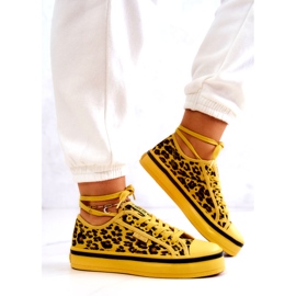 Sneakers da Donna Pantera Big Star JJ274616 Gialle giallo 4