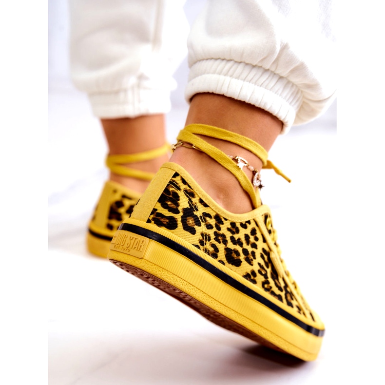 Sneakers da Donna Pantera Big Star JJ274616 Gialle giallo 5