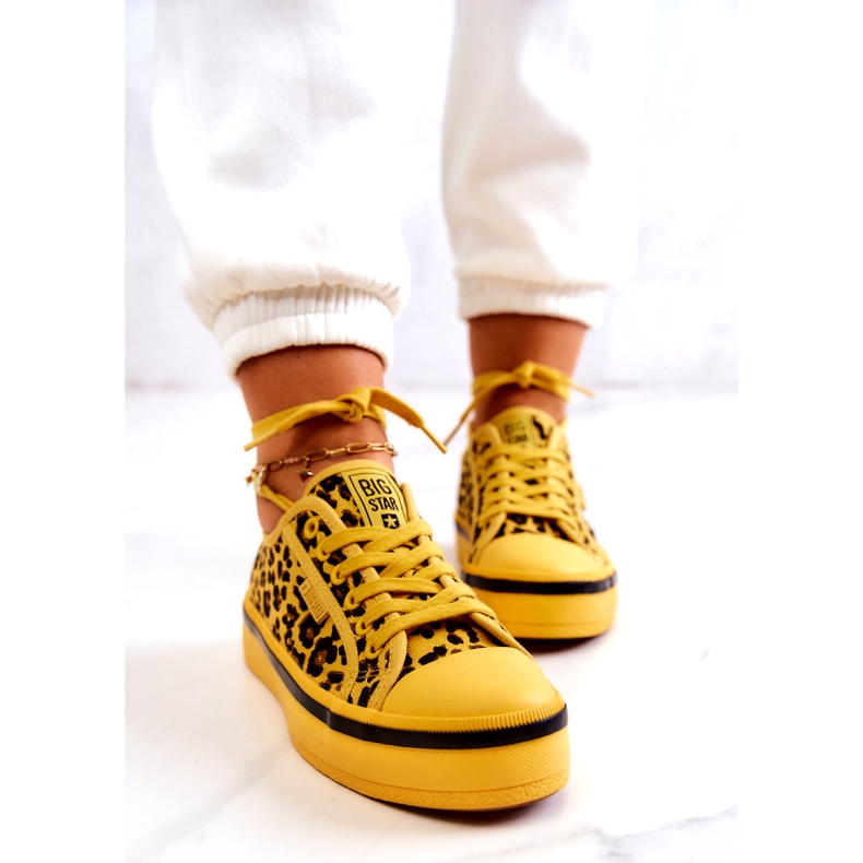 Sneakers da Donna Pantera Big Star JJ274616 Gialle giallo 6