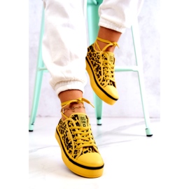 Sneakers da Donna Pantera Big Star JJ274616 Gialle giallo 7