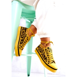 Sneakers da Donna Pantera Big Star JJ274616 Gialle giallo 8