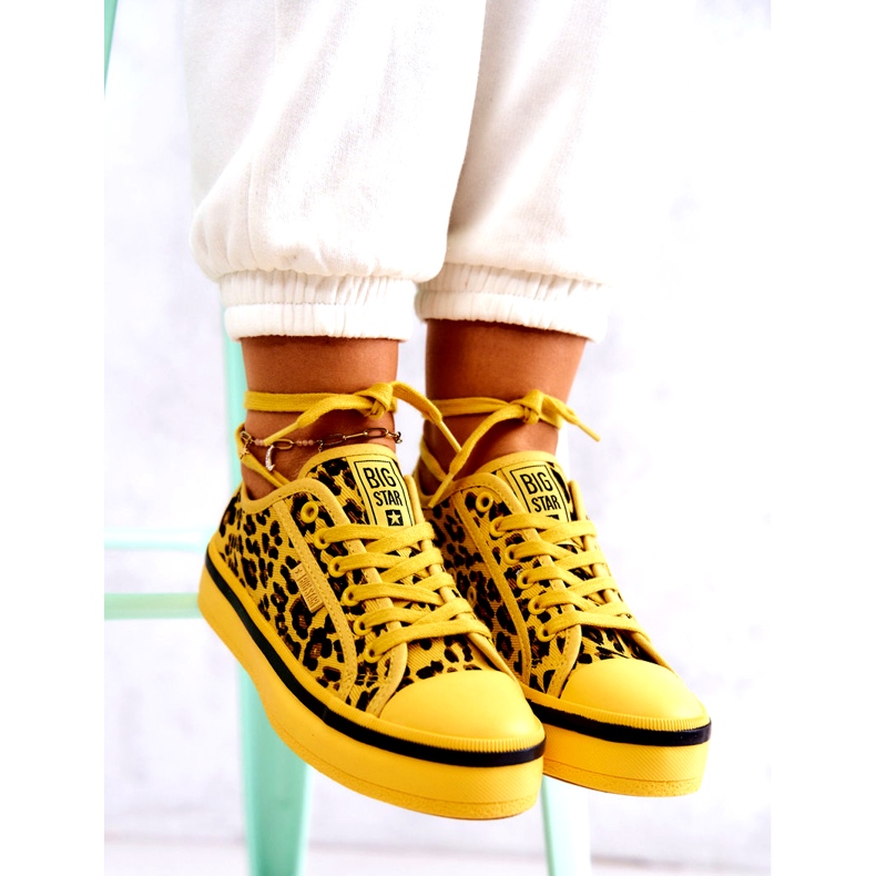 Sneakers da Donna Pantera Big Star JJ274616 Gialle giallo 9